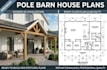 draw barndominium plans and pole barn house plan as your architect
