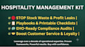 provide a hospitality management training and eho compliance toolkit