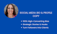 optimize your social media bio and profile copy to boost sales