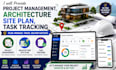provide project management architecture site plan task tracking