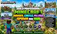 build professional minecraft house, castle, village, spawn and hub