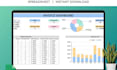 design automated excel dashboard, spreadsheet, invoice template, budget tracker