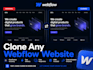 clone any webflow website and redesign it as a webflow expert