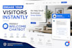 implement a small business website welcome chatbot for lead capture