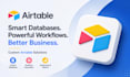 create airtable database, CRM, dashboard and automation