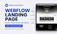 build high converting webflow landing page, webflow website, landing page expert