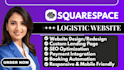 design squarespace logistics trucking and freight website