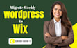 migrate weebly, squarespace, or wordpress to wix and redesign wix website
