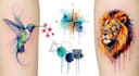 custom a watercolor tattoo design