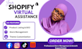 be your shopify virtual assistant