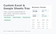 build a business tracker in excel or google sheets