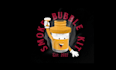 design cartoon bubble smoke king logo