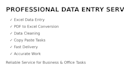 do excel automation and analytics