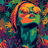 create psychedelic, cannabis, trippy, stoner in