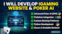 develop igaming website, advanced poker ai, gto, piosolver, python
