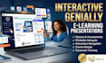 create interactive genially e learning presentation educational presentation