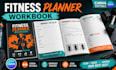 design canva fitness planner workout tracker workbook template