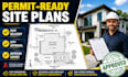 designpermit ready site plan and plot plan for city approval