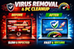 remove malware, spyware, and viruses from your PC remotely