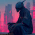 create science fiction, dystopian, cyberpunk illustration