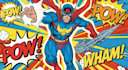 make a comic superhero pop art or marvel style