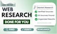 do web research and data collection