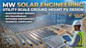 provide mw solar engineering and utility scale ground mount pv solar design