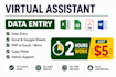 your virtual assistant for data entry task