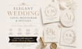 design an elegant wedding logo, monogram and initials