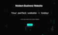modern business website development