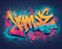 draw custom street style graffiti logo