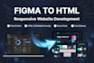 convert figma to HTML CSS bootstrap responsive website