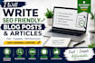 write SEO blog posts and articles in simple english