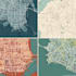 do flat business vector maps of any location