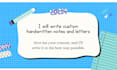 write custom handwritten notes and letters