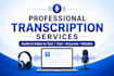 transcribe audio and video into text with high accuracy