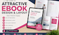 create an attractive ebook design and layout