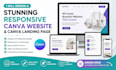 design a responsive canva website canva landing page canva website canva