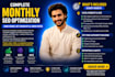 optimize your website content for ai, monthly on and off page, GEO and aeo