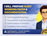prepare audit files, lead schedules and audit documentation