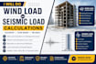 do wind load and seismic load calculations