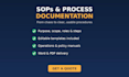write clear sops, process documentation and operations manuals