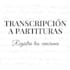 transcripción de audio a partitura