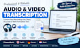 transcribe audio and video into accurate text