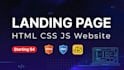 create a modern responsive landing page in html css js for your business