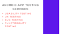 provide google play testers, android tester, app testing