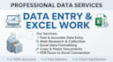data entry, copy paste and excel work