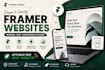 do framer website design, develop framer website as framer website design expert