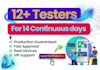 provide 12 testers closed testing 20 testers mobile app testing 12 testers