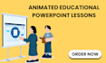 create animated educational powerpoint lessons